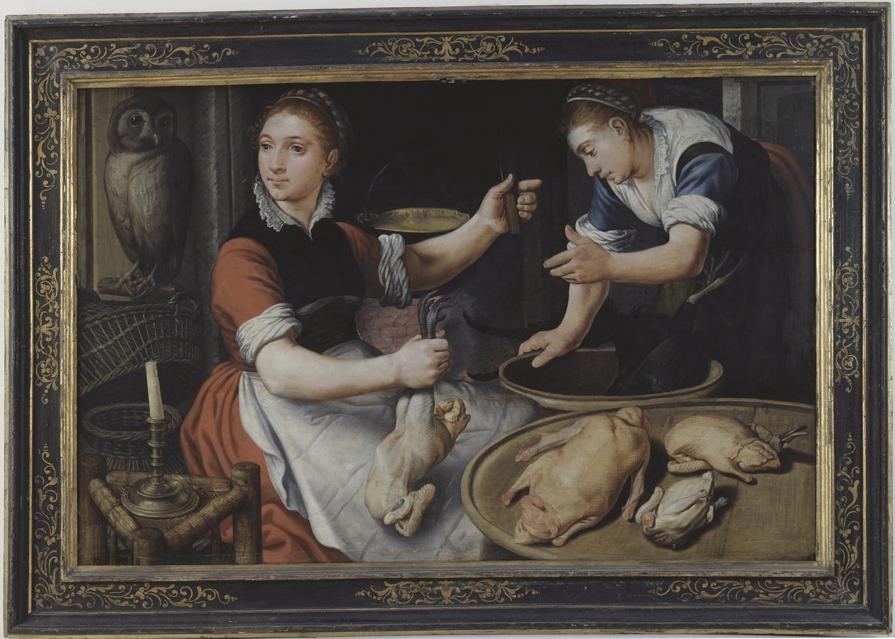 Two Women Cooking by Pieter Aertsen