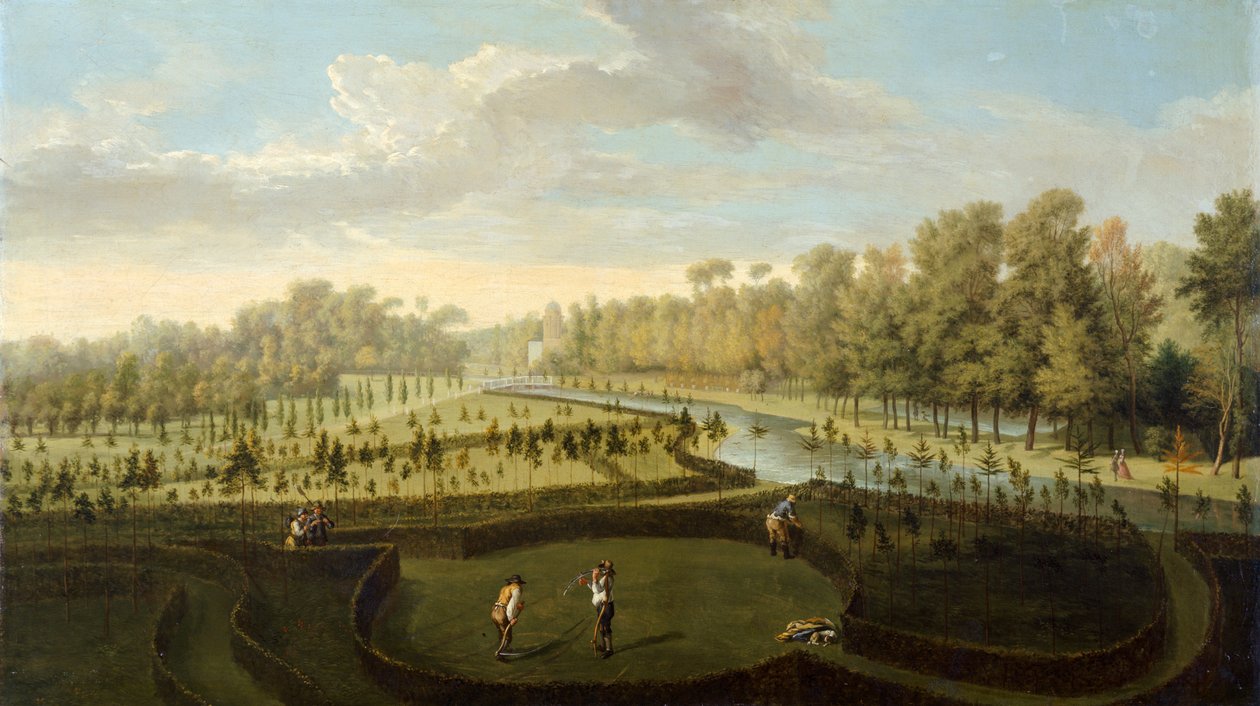 The Gardens at Chiswick House from the West by Pieter Andreas Rysbrack