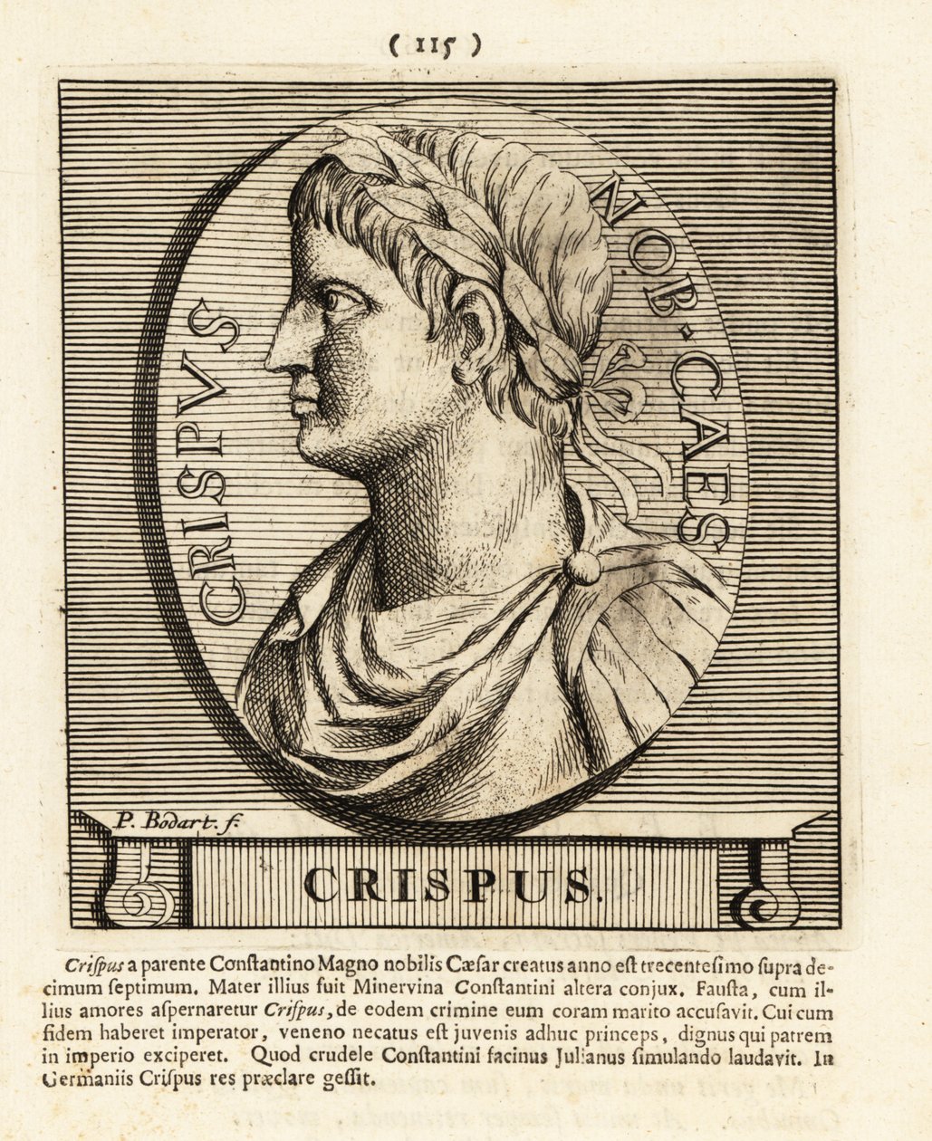 Flavius Julius Crispus, Son of Roman Emperor Constantine the Great by Pieter Bodart