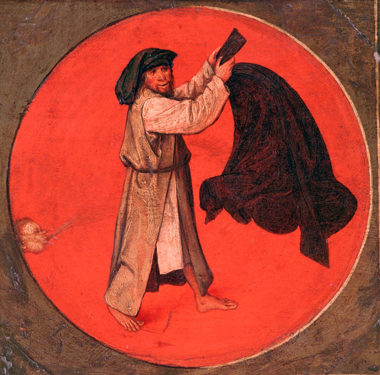 He Shakes out his coat according to the wind by Pieter Bruegel the Elder