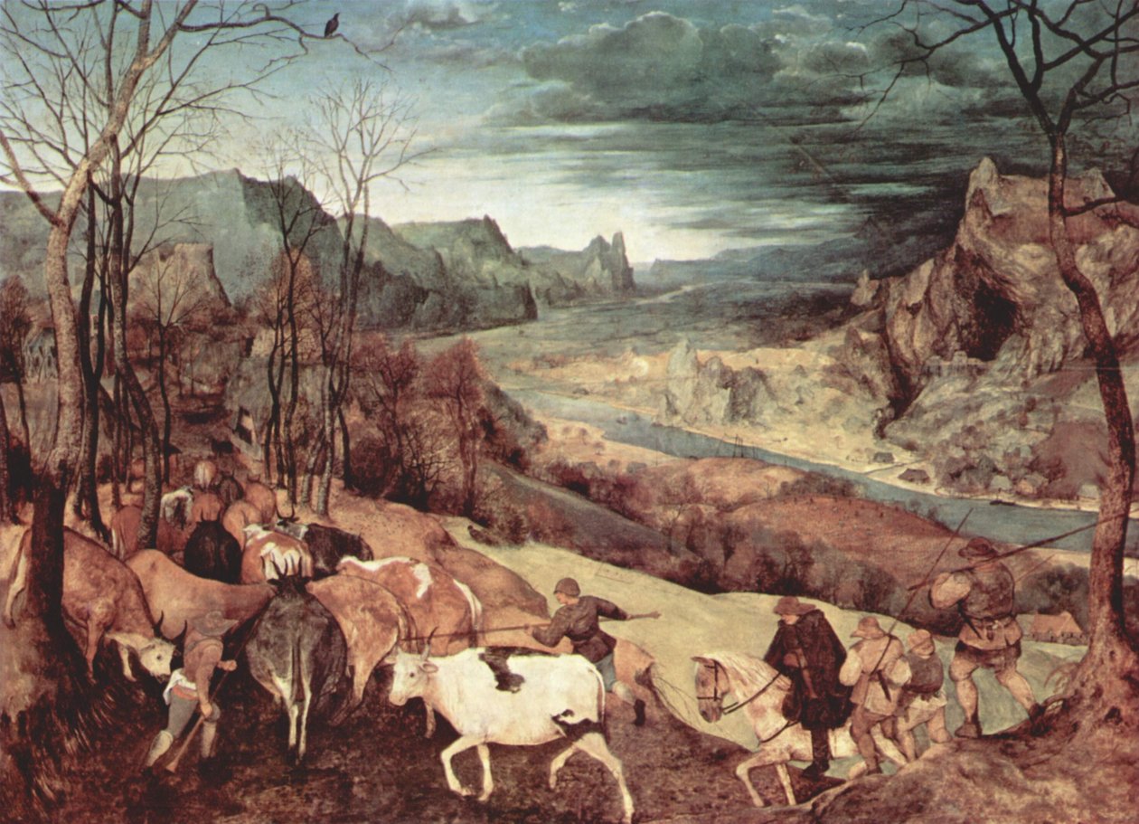 The Return of the Herd (Autumn) by Pieter Brueghel the Elder