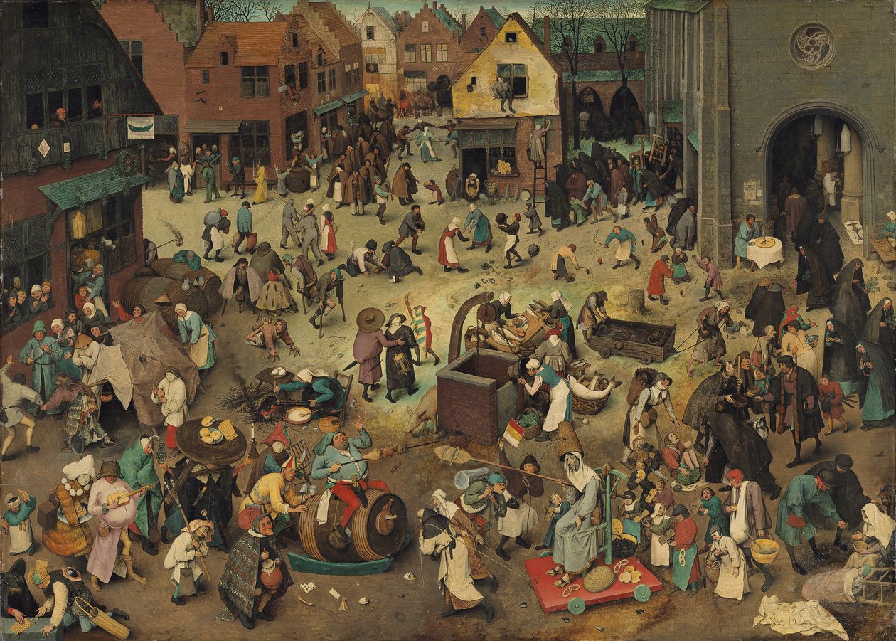 The Fight Between Carnival and Lent by Pieter Brueghel the Elder