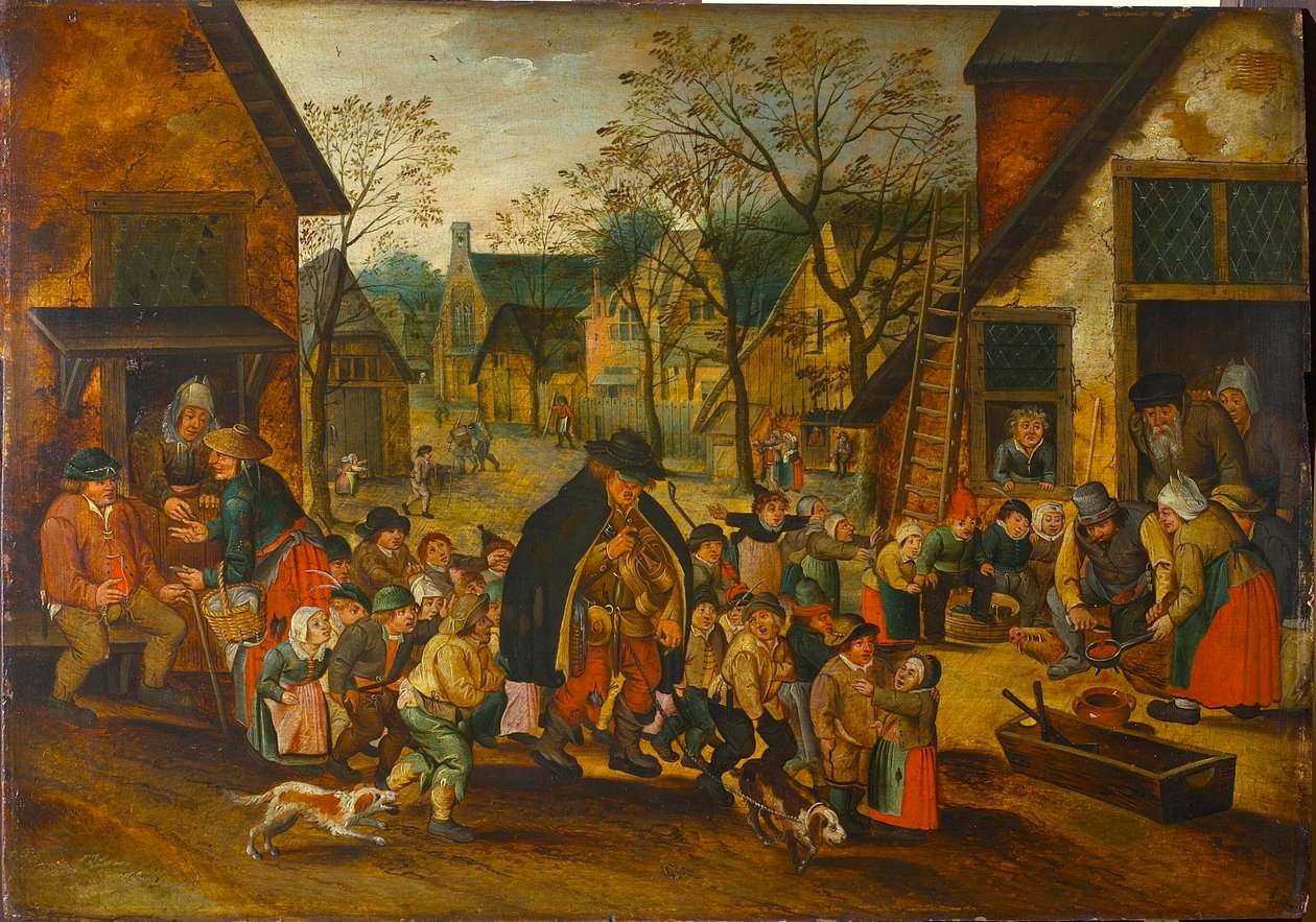 The Blind Hurdy-Gurdy Player, c. 1610 by Pieter Brueghel the Younger