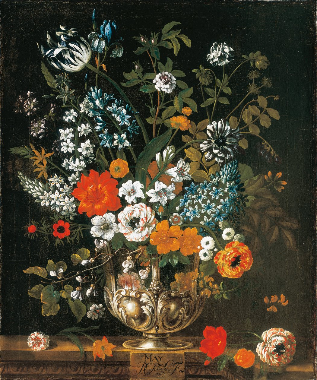 May, from The Twelve Months of Flowers, a floral calendar of still lifes by Pieter Casteels