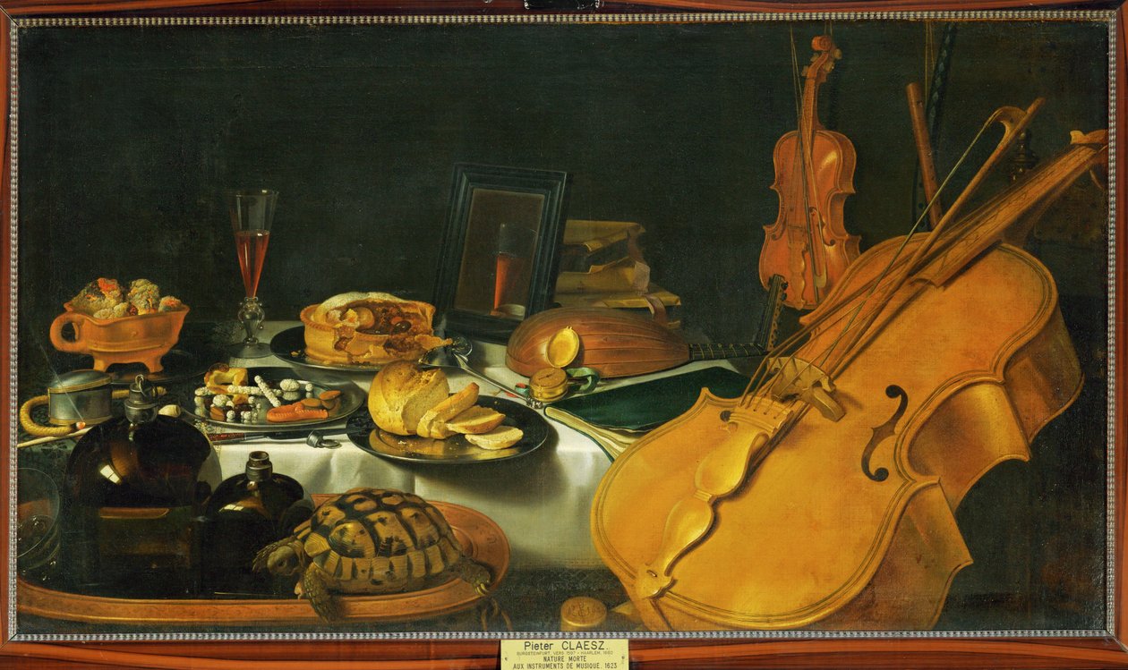 Still Life with Musical Instruments by Pieter Claesz