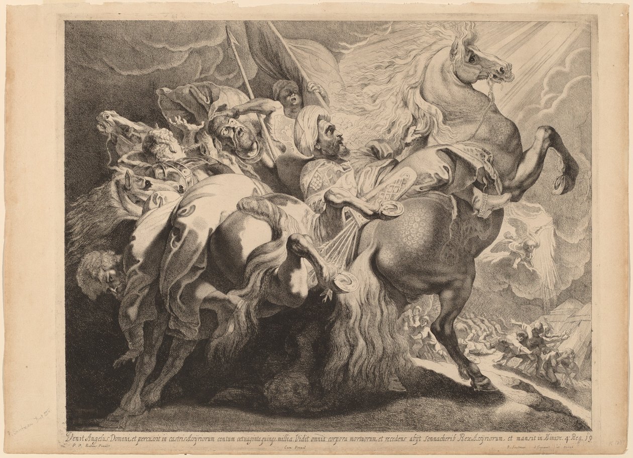 The Defeat of Sennacherib by Pieter Claesz Soutman after Sir Peter Paul Rubens