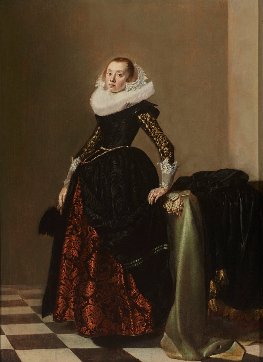 Portrait of a Richly Dressed Young Woman, c.1630 by Pieter Codde