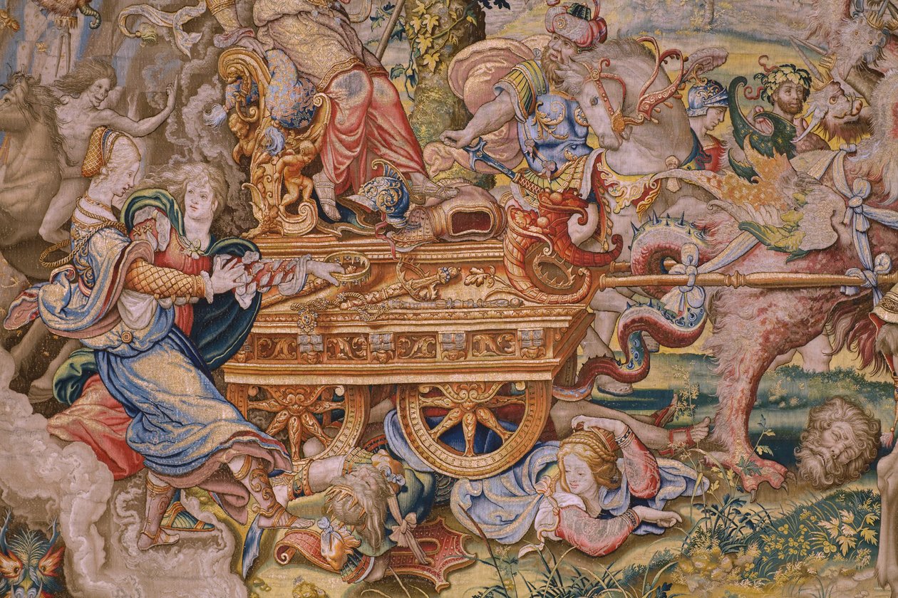 Flemish tapestry. Series The seven capital sins Vanity. Ca 1542 1544