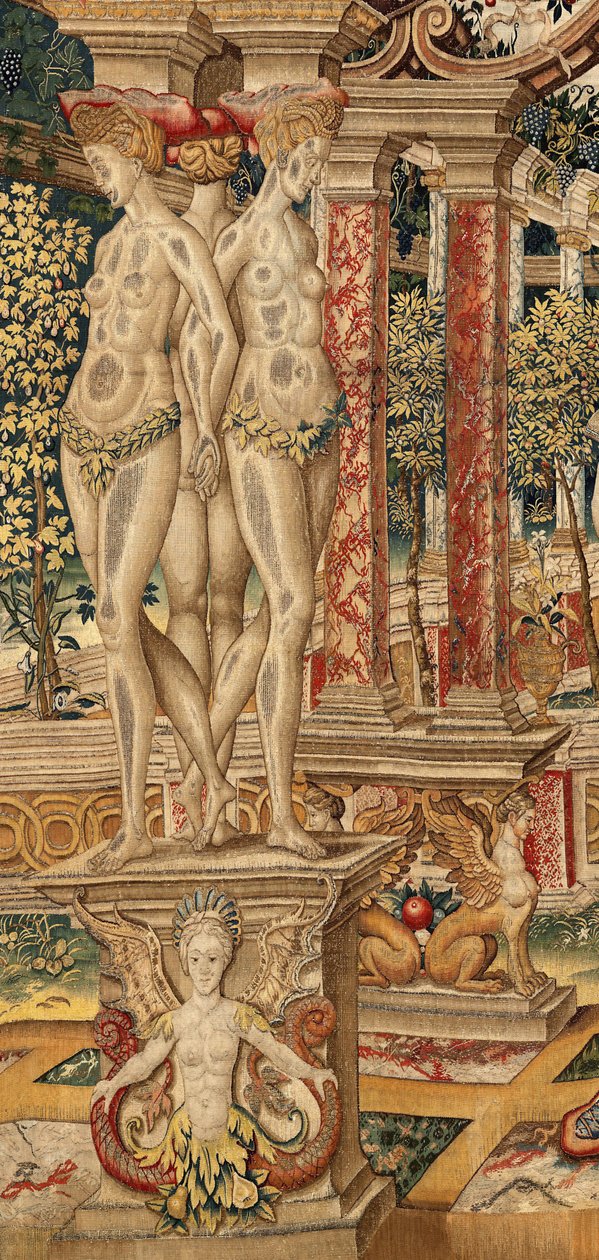 Vertumnus and Pomona: Vertumnus transformed into a pruner by Pieter Coecke van Aelst