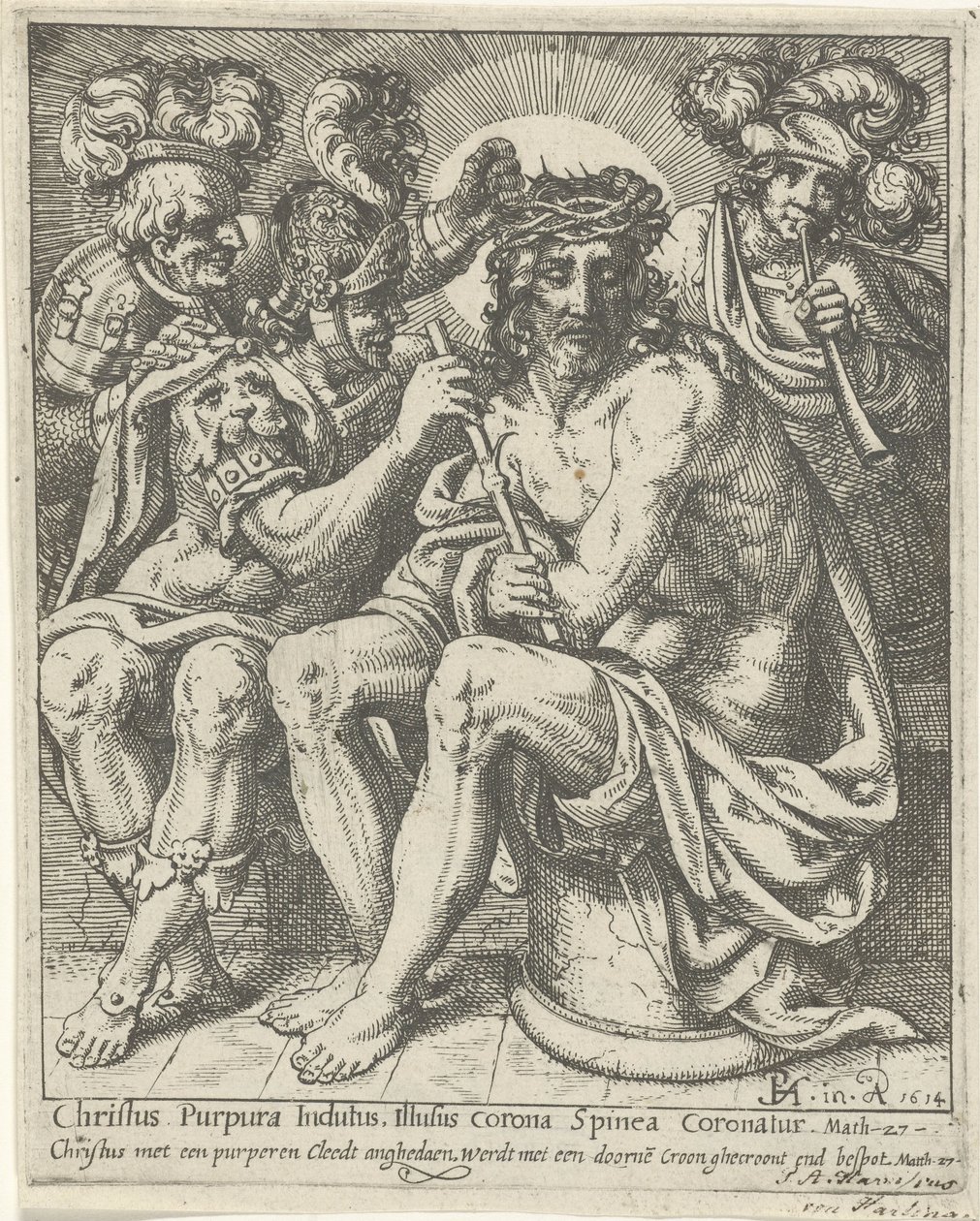 Christ with the Crown of Thorns by Pieter Feddes van Harlingen