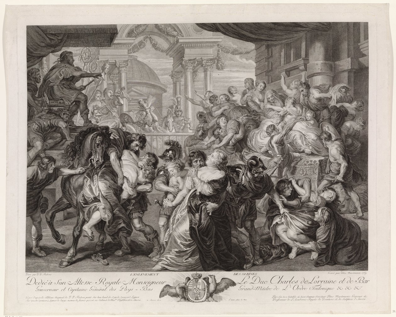 The Rape of the Sabine Women by Pieter Franciscus Martenasie