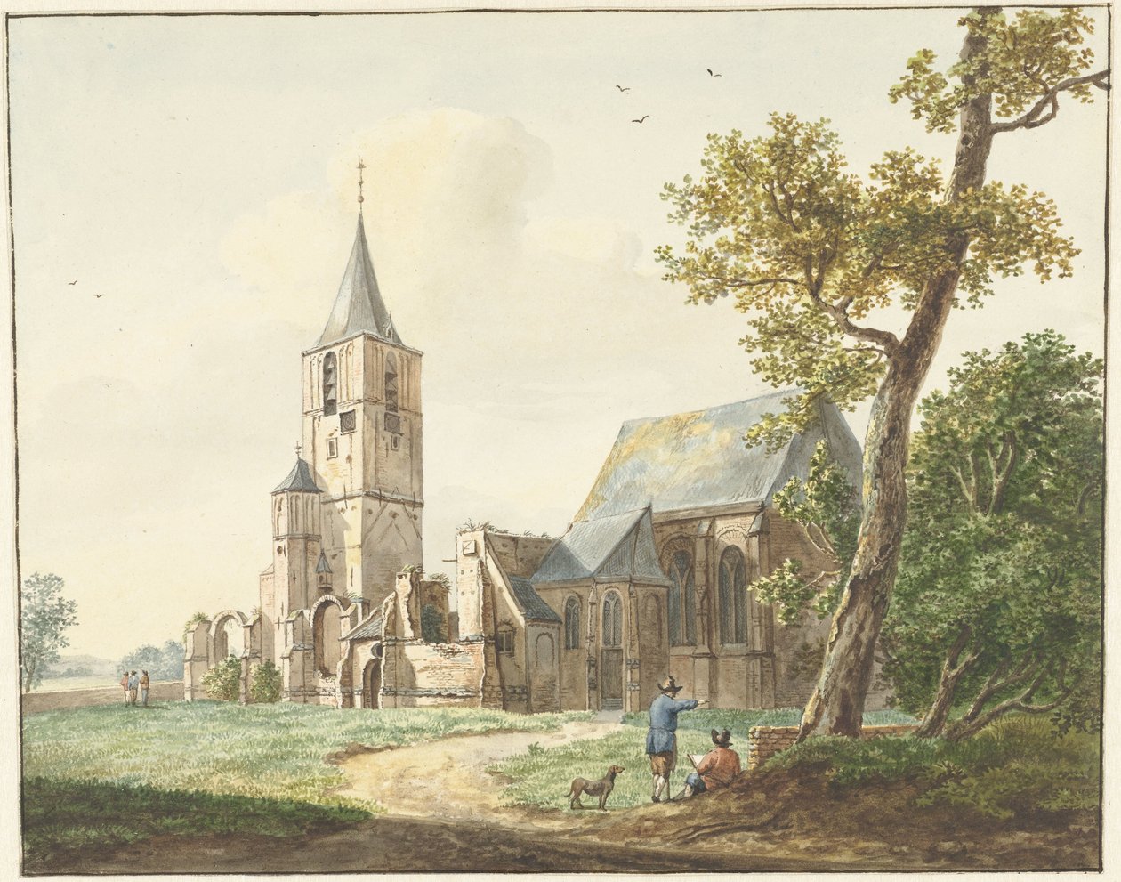 The Church in Warmond by Pieter Gerardus van Os