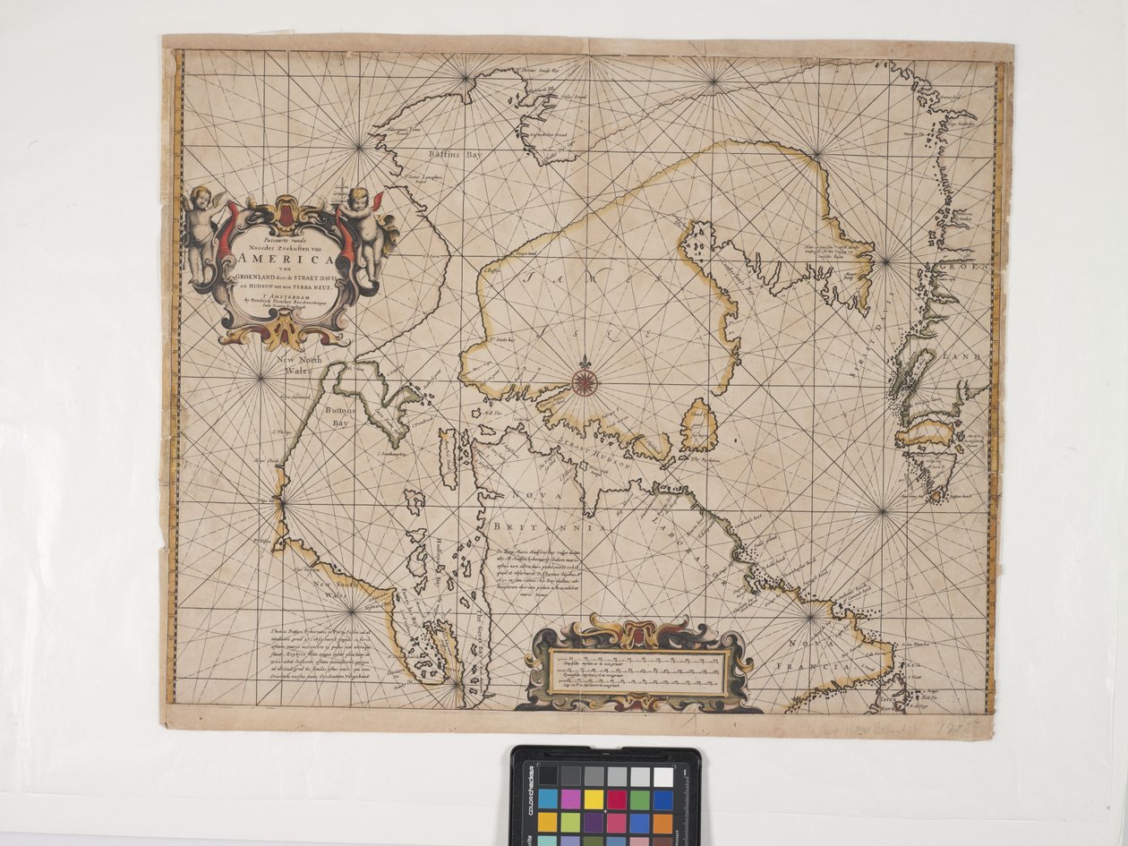 New Map Of The Northeasternmost Coast Of America by Pieter Goos