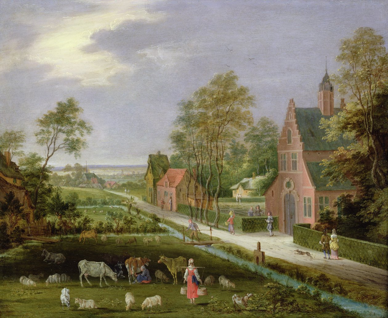 Village Landscape by Peeter Gijsels