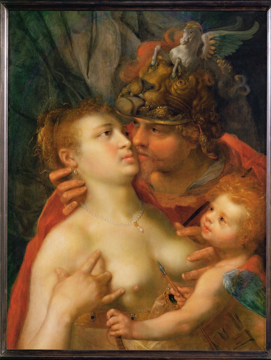 Mars, Venus and Amor by Pieter Isaacsz