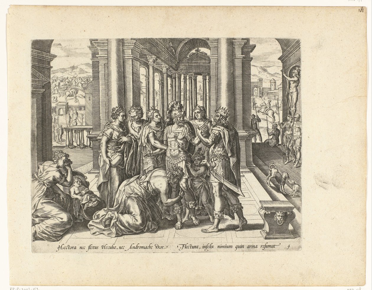 Farewell of Hector by Pieter Jalhea Furnius