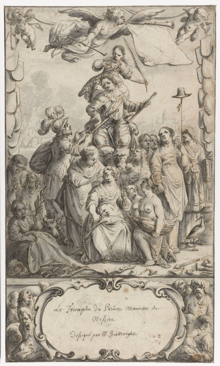 Frontispiece Design for Frederick Hendrick van Nassau by Pieter Jansz