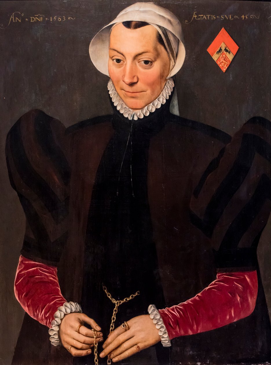 Portrait of a Woman Aged 45 by Pieter Jansz. Pourbus