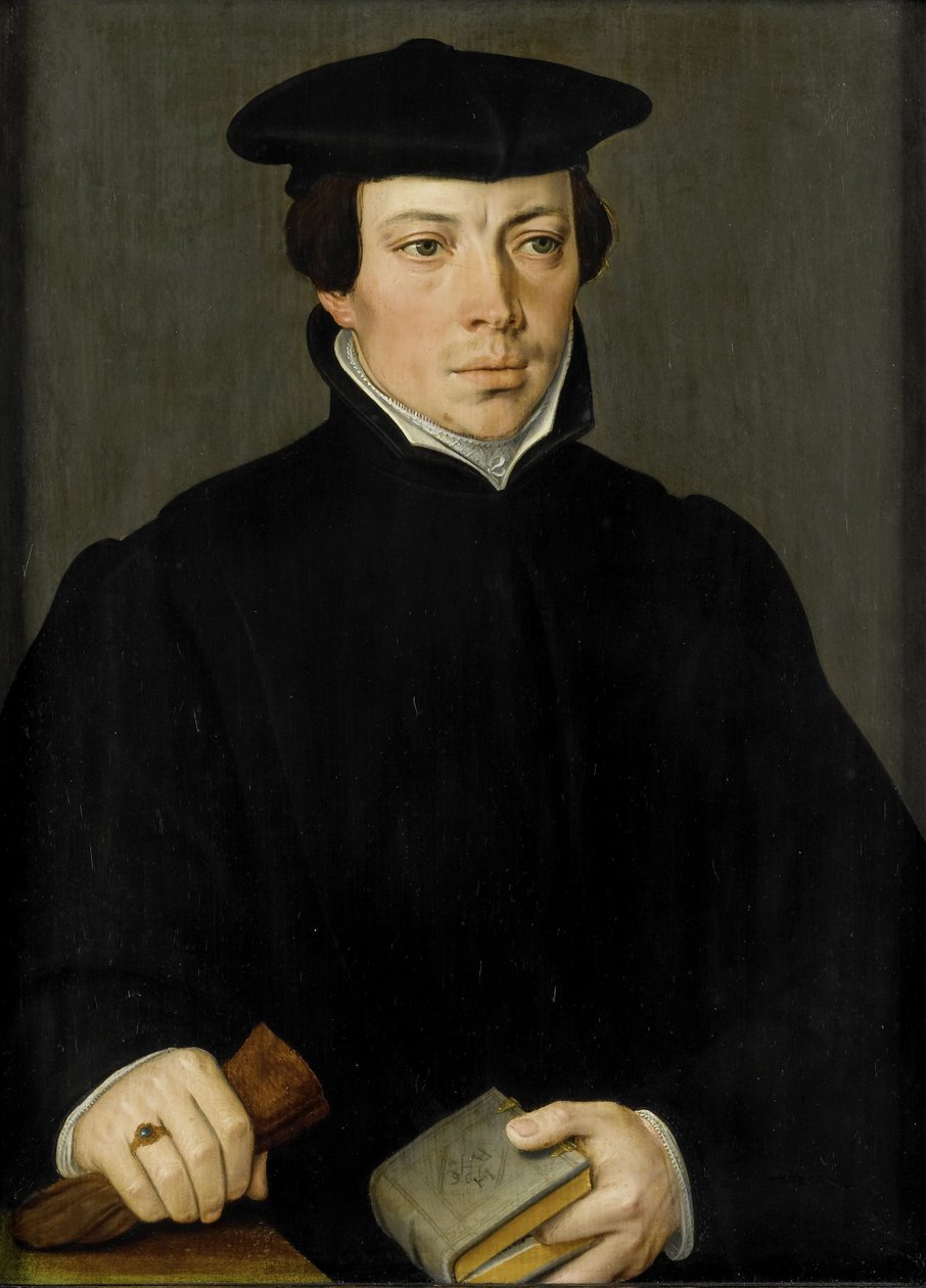 Portrait of a Young Minister by Pieter Jansz. Pourbus