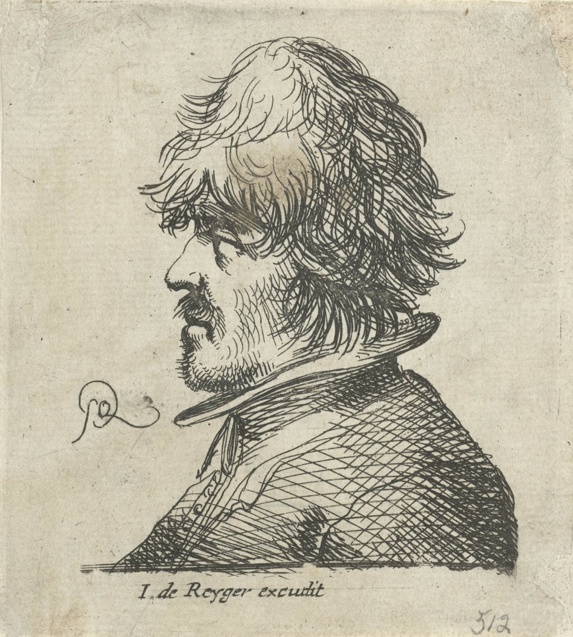 Portrait Bust of a Man with Fisherman