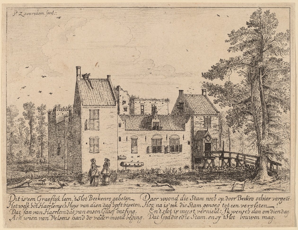 Berkenrode Castle by Pieter Jansz Saenredam