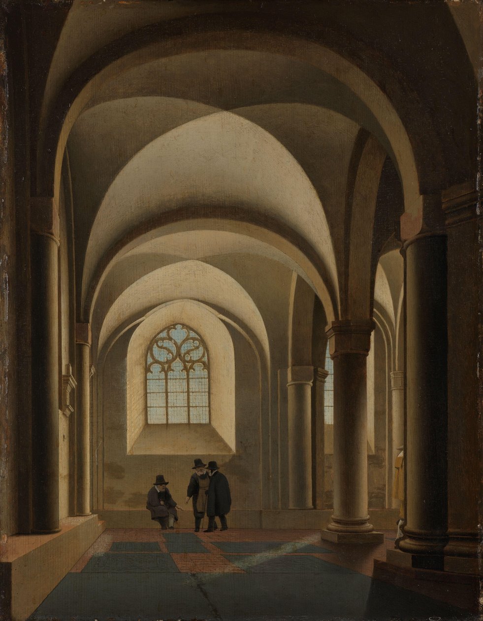 The Westernmost Bays of the South Aisle of the Mariakerk in Utrecht by Pieter Jansz Saenredam
