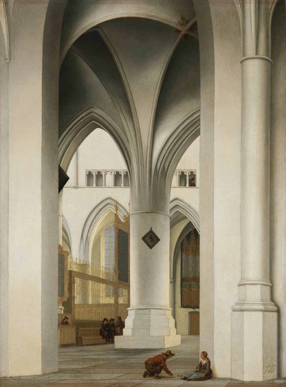 Choir of the church of St Bavo in Haarlem by Pieter Jansz Saenredam