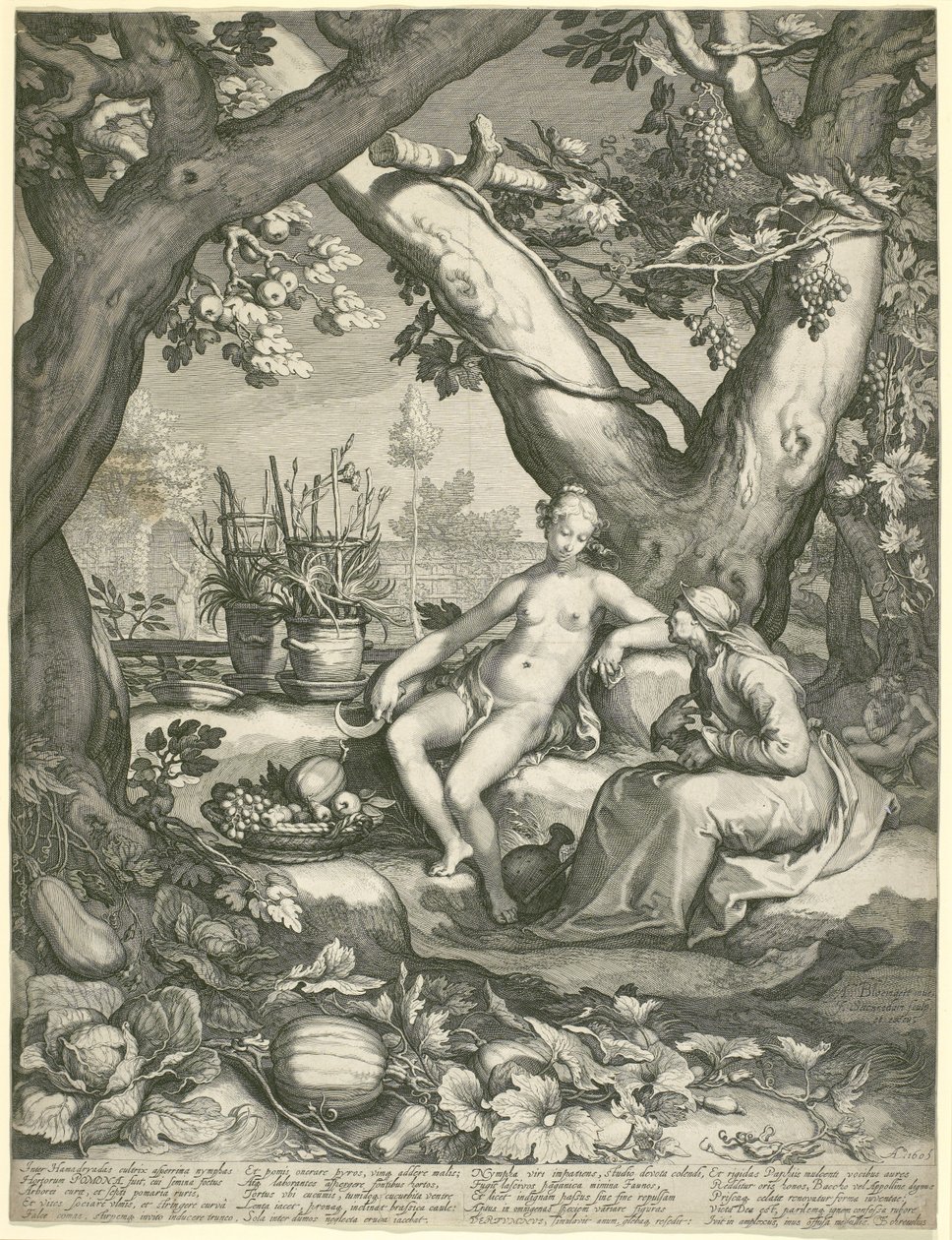 Vertumnus Borrowing the Figure of an Old Woman to Win Pomona