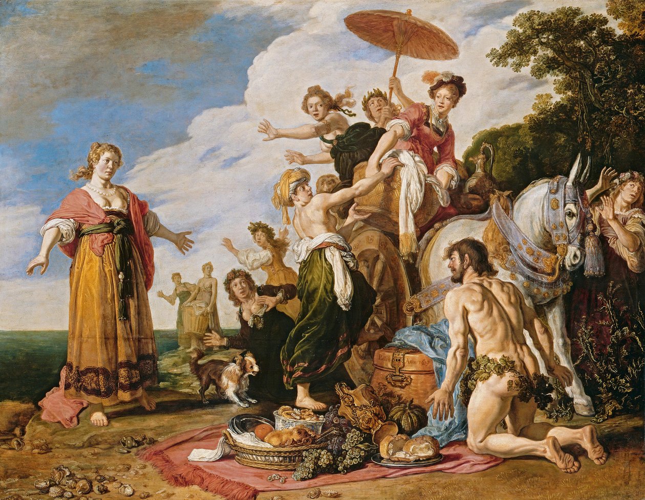 Odysseus before Nausicaa by Pieter Lastman