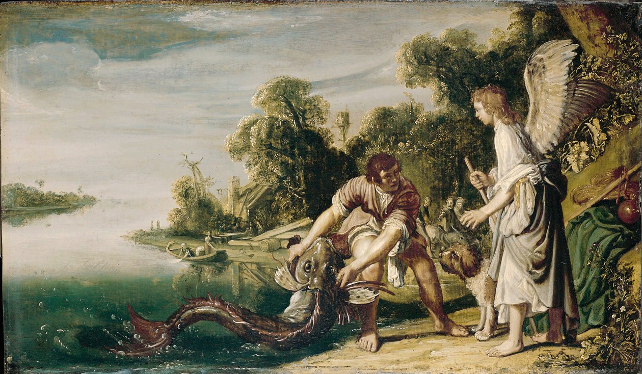 Young Tobias and the Angel by Pieter Lastman