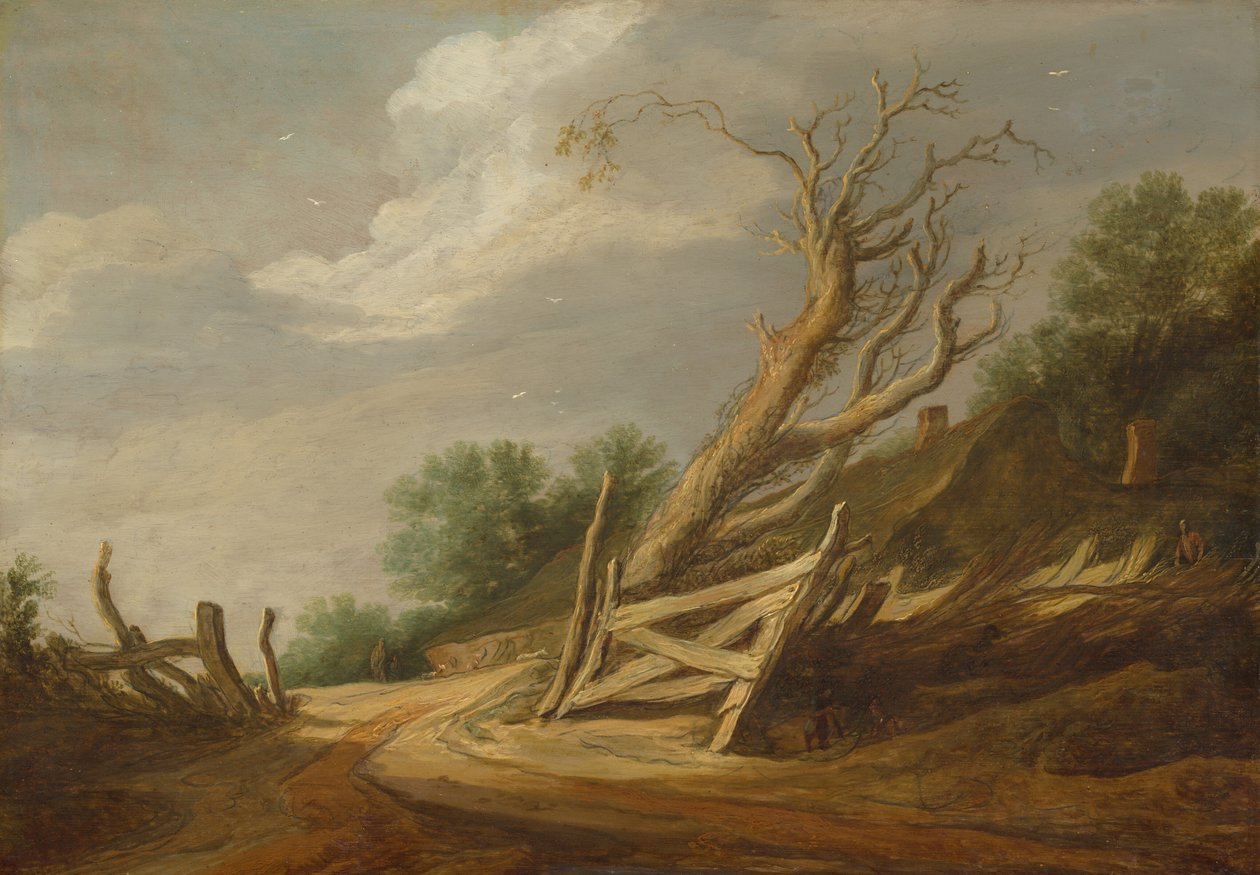 Landscape with Open Gate by Pieter Molijn