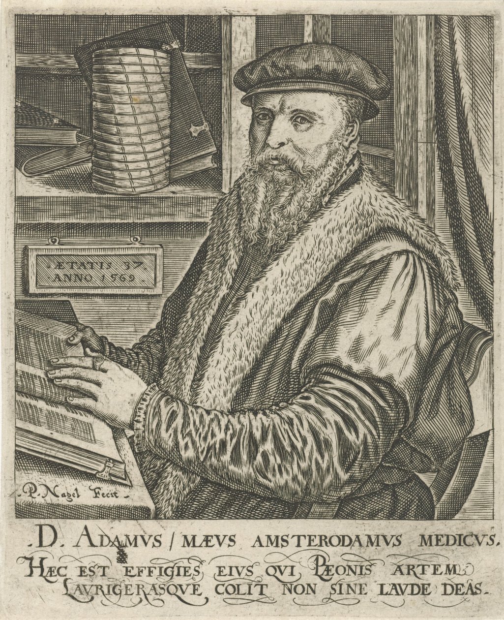 Portrait of Adam Maeus by Pieter Nagel