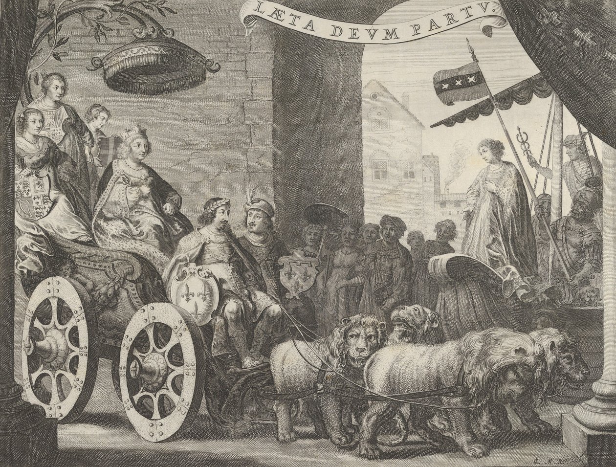 Plate 5a: Marie de Medici as Berecynthia, from Caspar Barlaeus, Medicea Hospes by Pieter Nolpe