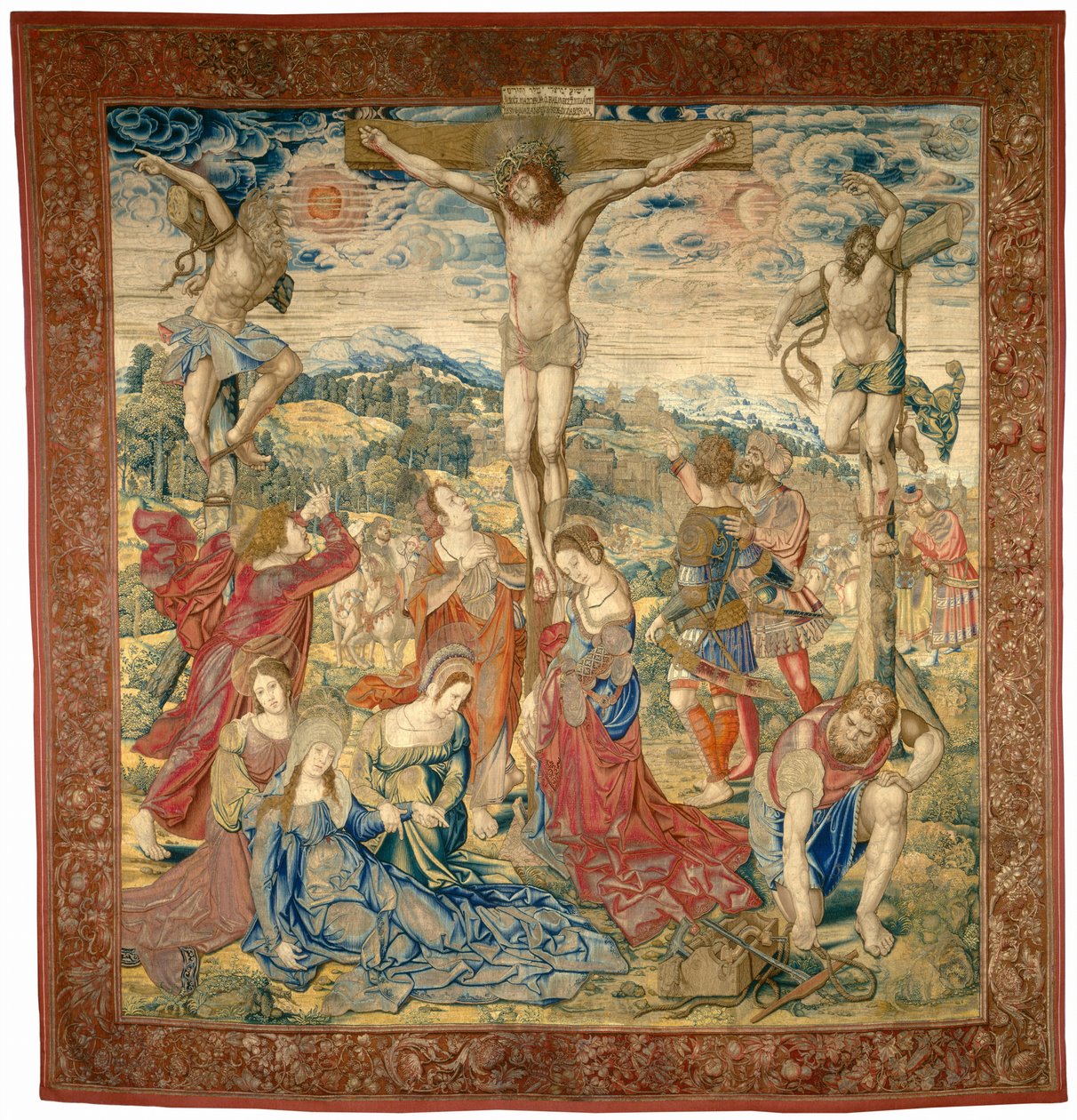 The Crucifixion by Pieter Pannemaker I after Bernard van Orley