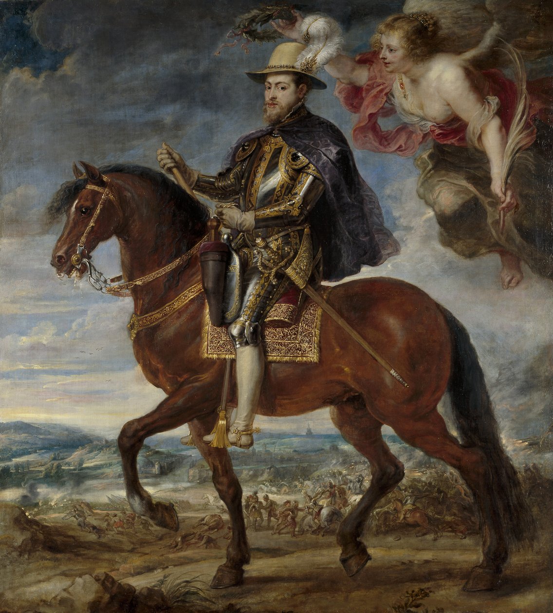 Portrait of Philip II on Horseback by Peter Paul Rubens
