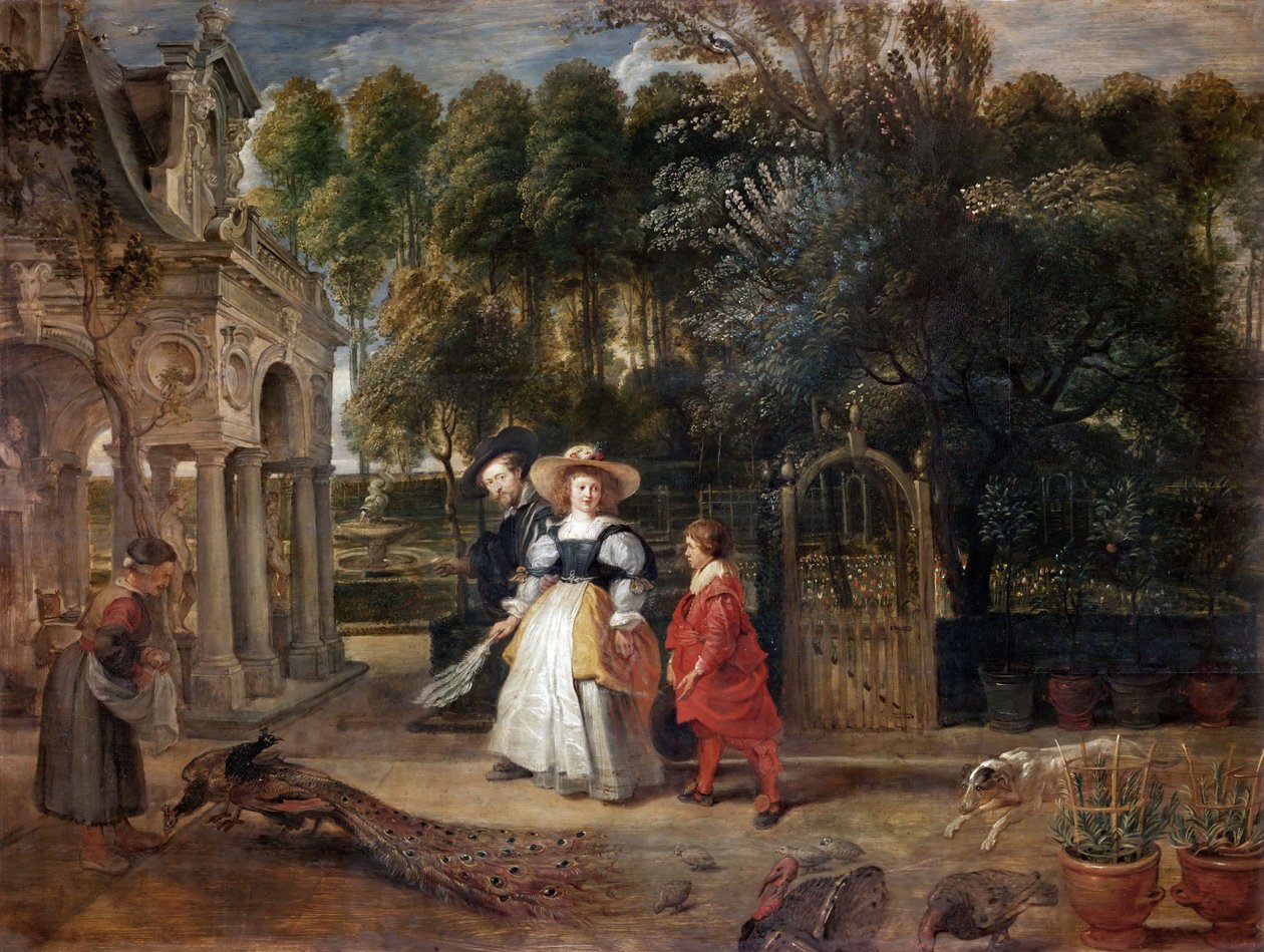 Rubens and Helene Fourment in the Garden by Peter Paul Rubens