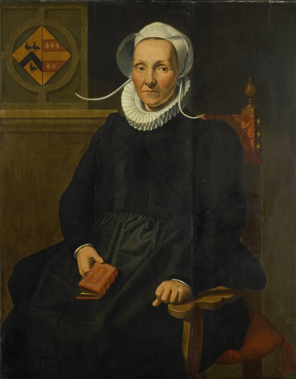 Portrait of Dirckje Tymansdr Gael, Wife of Mattheus Augustijnsz Steyn by Pieter Pietersz. (I)