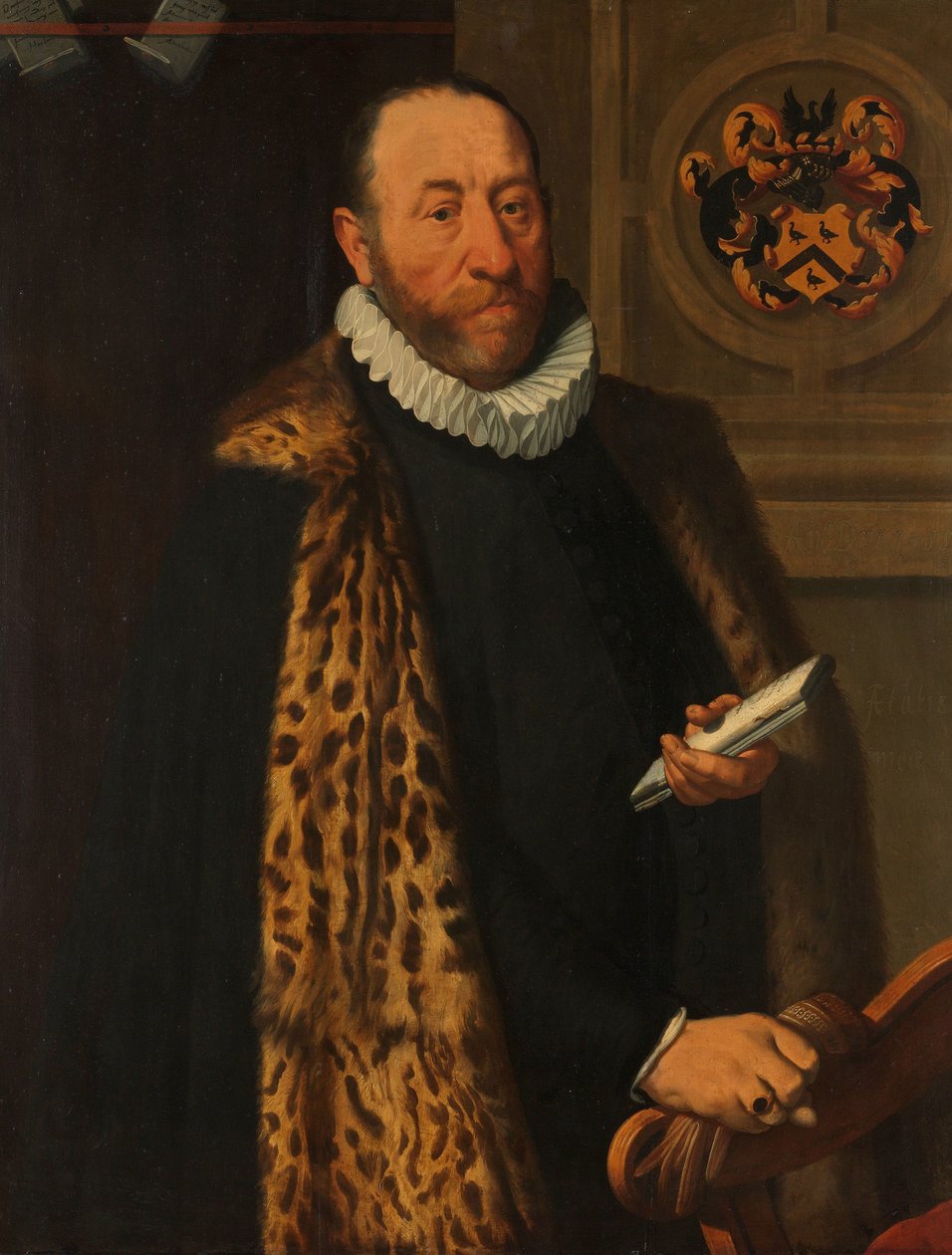 Portrait of Mattheus Augustijnsz Steyn, Councilor in the College of the Admiralty of the Northern Quarter in Dokkum by Pieter Pietersz. (I)