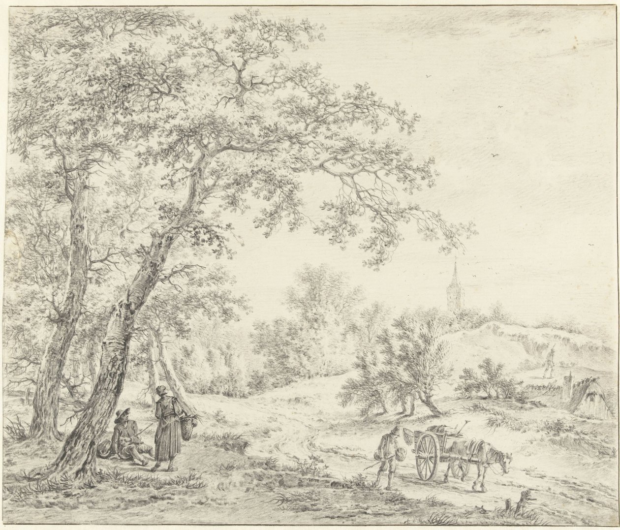 North Holland Landscape (Egmond towards Castricum?) by Pieter Pietersz. Barbiers