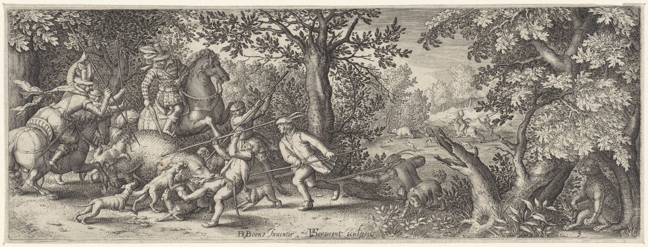 Bear Hunt by Pieter Serwouters