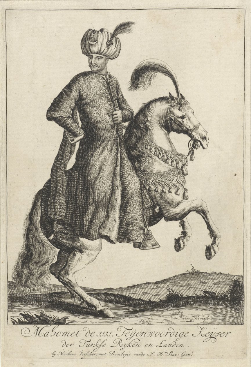 Equestrian Portrait of Mehmet IV, Sultan of the Ottoman Empire by Pieter Stevens (vermeld in 1689)