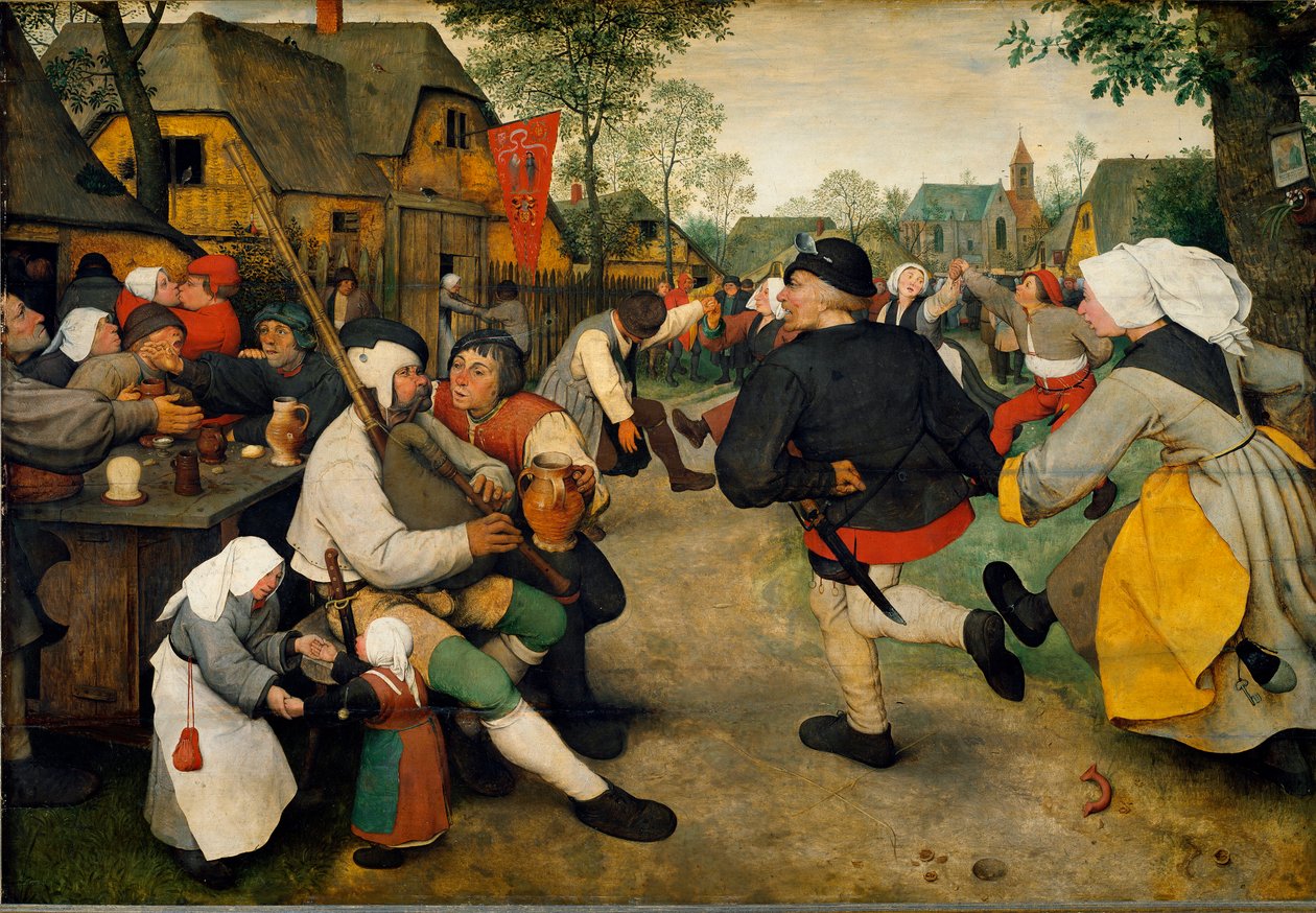 Peasant Dance by Pieter Bruegel the Elder