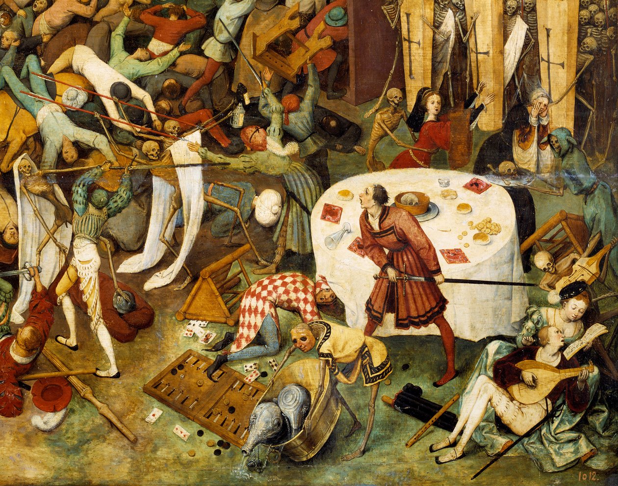 The Triumph of Death Painting by Pieter Bruegel (or Breugel or Brueghel or Breughel) the Elder (1525-1569) 16th century Sun. 117x162 cm Musee du Prado, Madrid by Pieter Bruegel the Elder