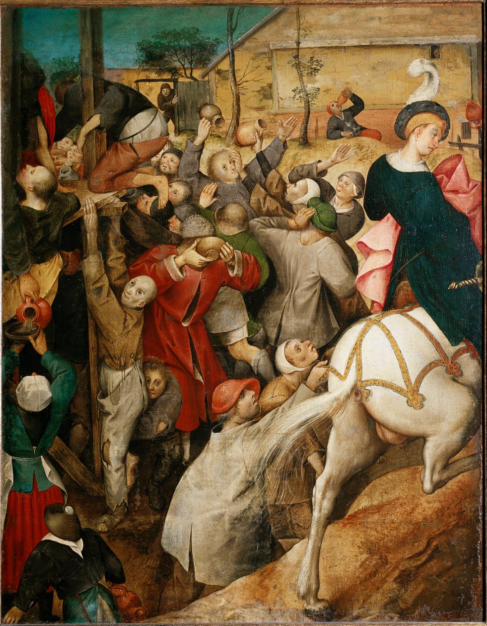 The Wine of Saint Martin (detail) by Pieter Bruegel the Elder