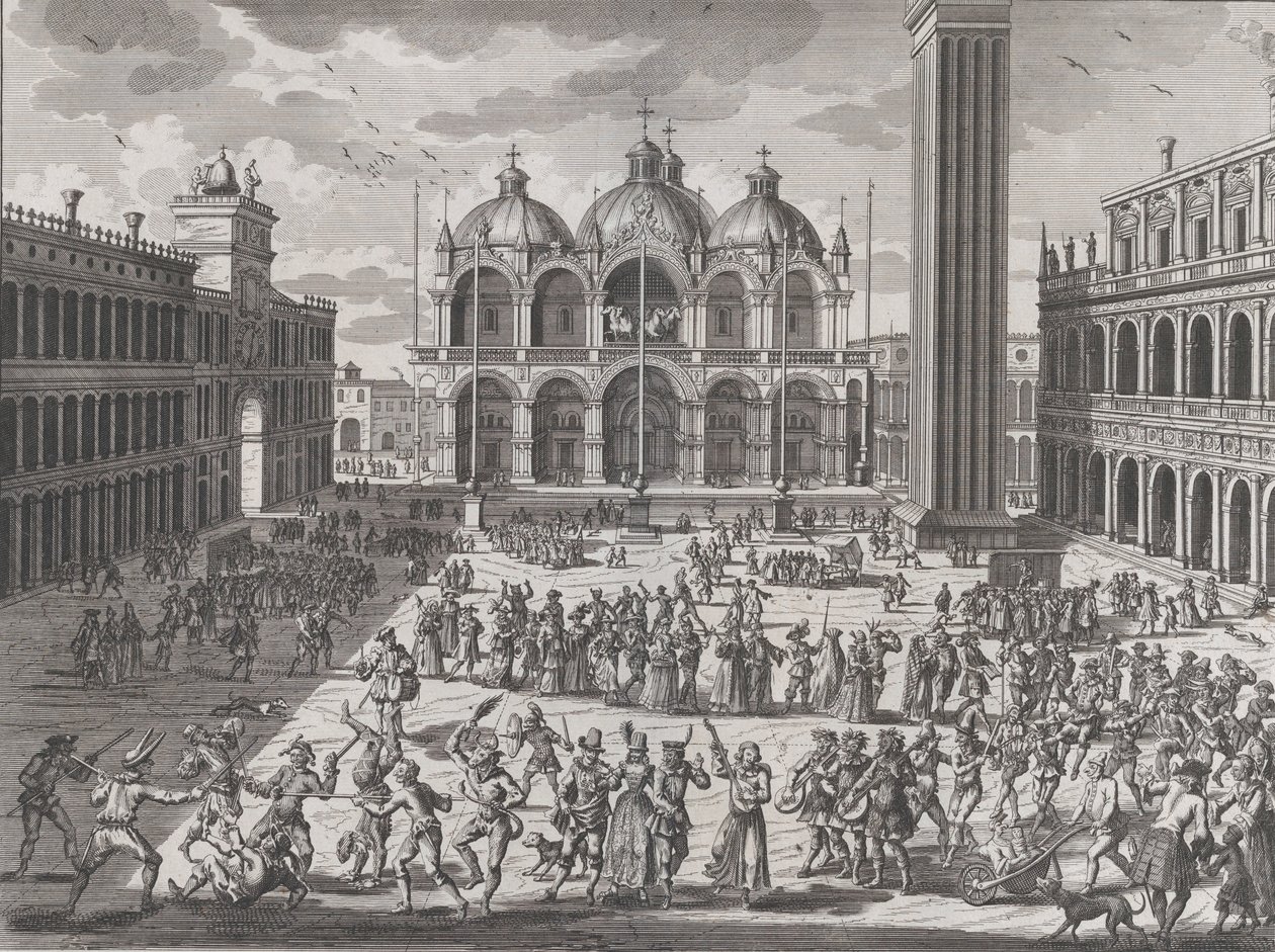 The Carnival of Venice, from: Thesaurus Antiquitatum et Historiarum Italiae, vol. IX, 1722 by Pieter Van der Aa