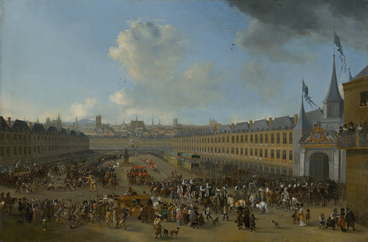 Tournament at the Place des Vosges in Paris, ca 1665 by Pieter Wouwerman