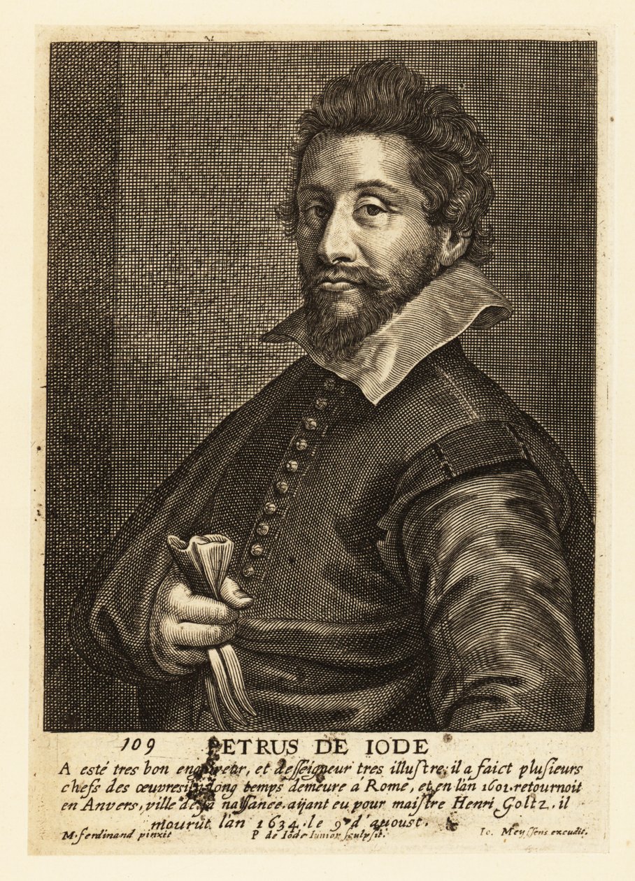 Portrait of Pieter de Jode the Elder by Pieter de II Jode