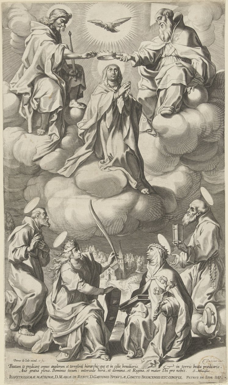 Coronation of Mary by Pieter de Jode (I) (attributed to)