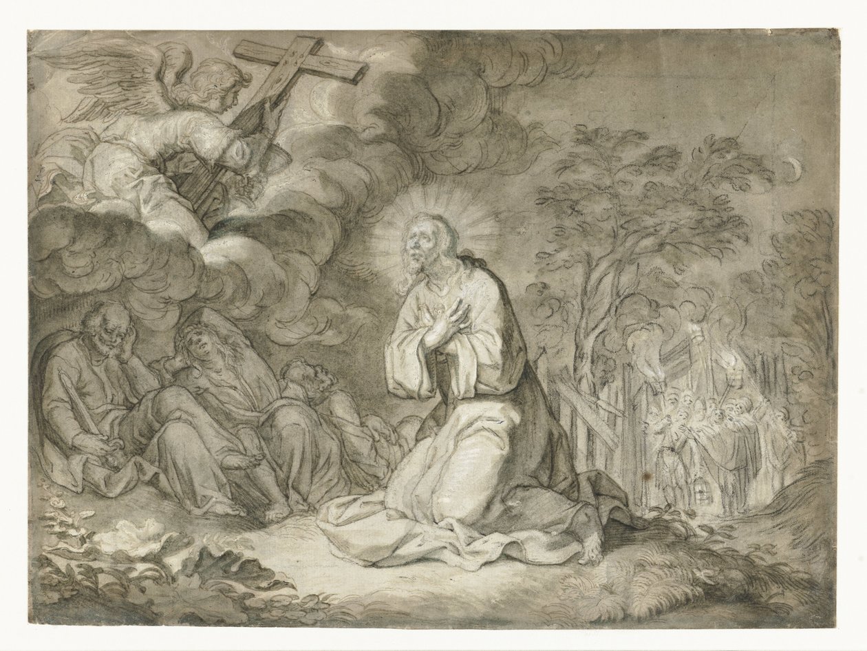 Christ in the Garden of Olives by Pieter de Jode (I)