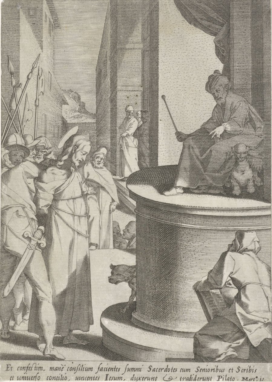 Christ Before Pilate by Pieter de Jode (I)